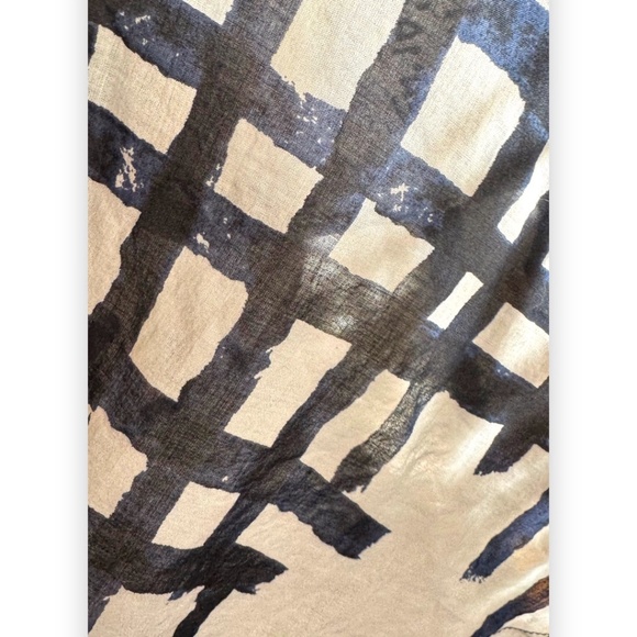 Crea Concept Navy Linen Asymmetric Tunic Top Sleeveless S/M - Picture 3 of 9